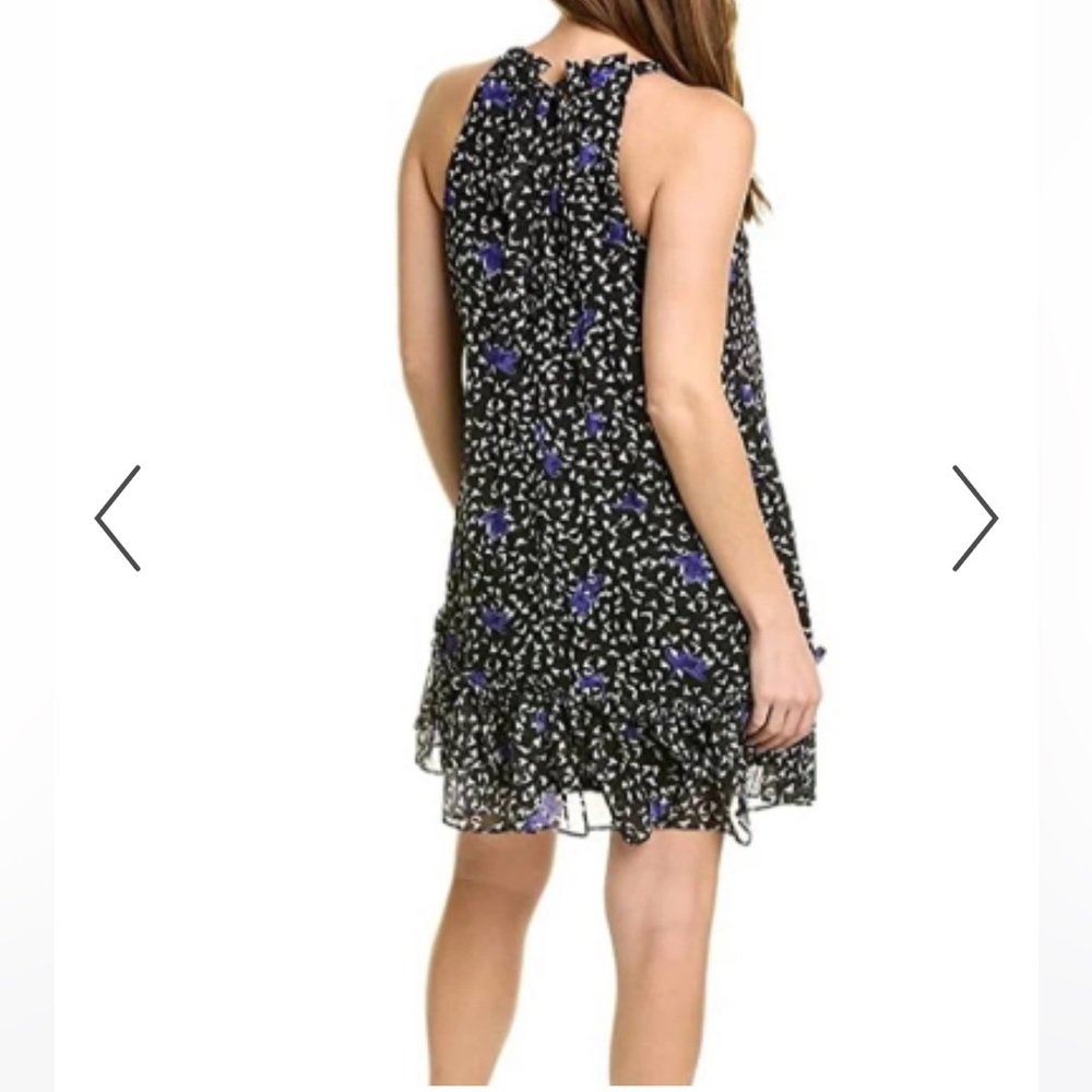 NWT BCBG Generation Relax Halter Neck Tie Chiffon Mini Fallen Petal Large - Picture 3 of 16